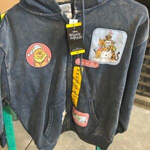 Winnie the Pooh Disney  hoodie blue size medium